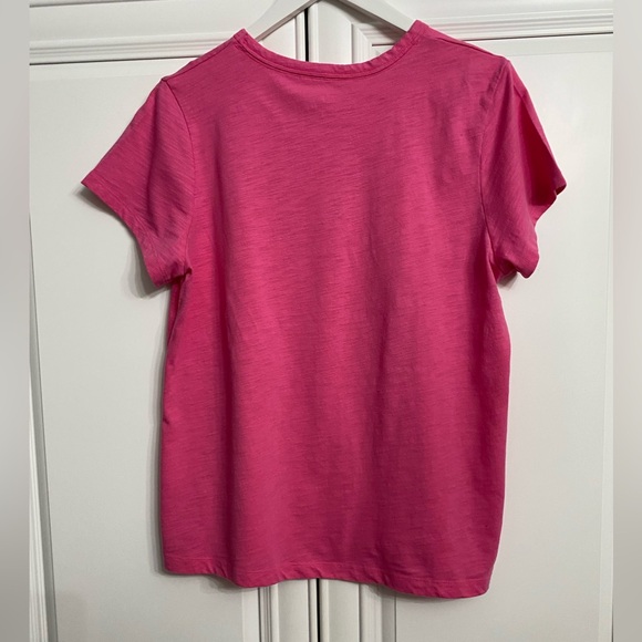 Time & Tru Women’s Size Large Short Sleeve Pink T Shirt Top - Picture 4 of 7